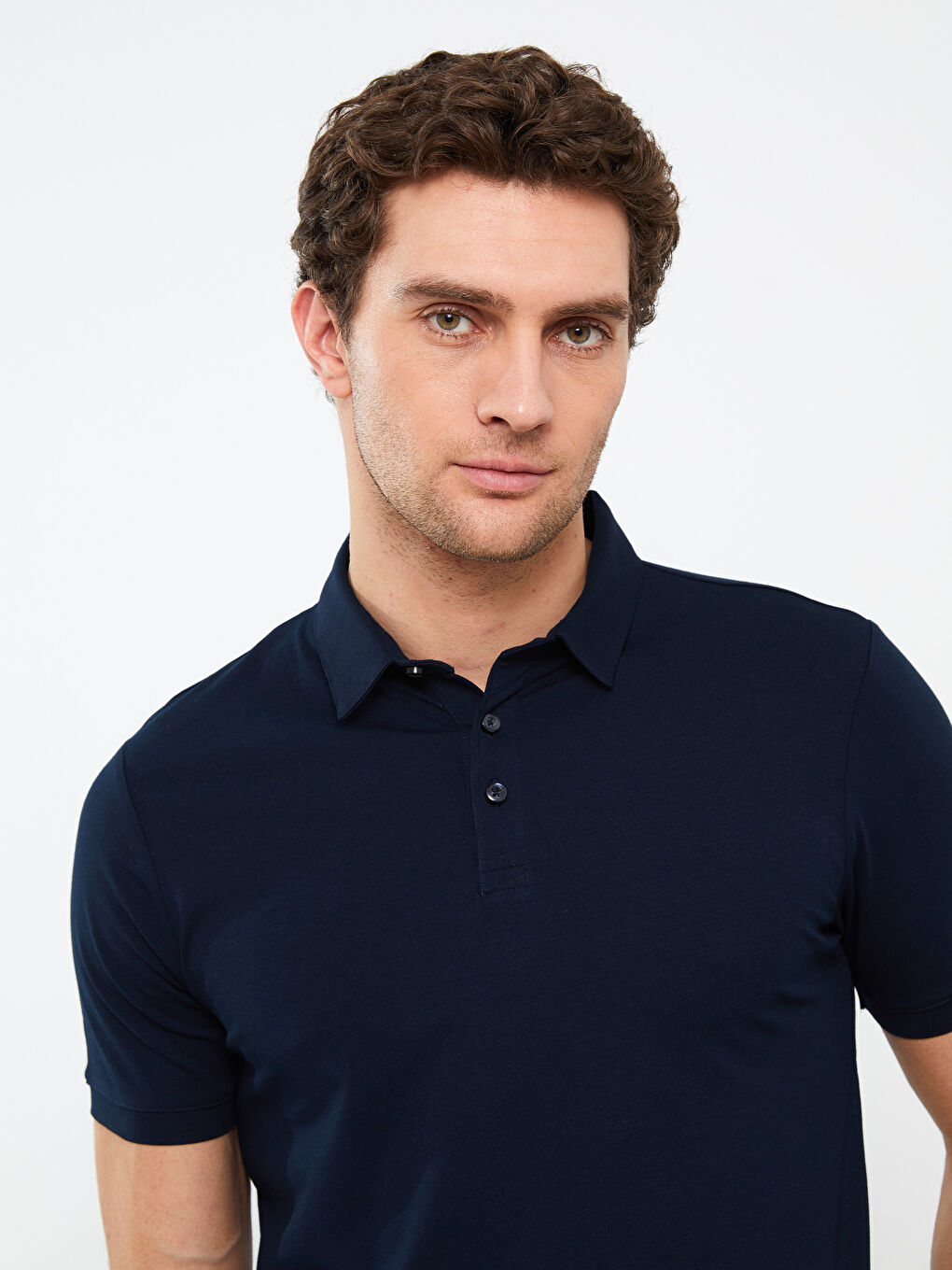 تيشيرت ياقة بولو كم قصير للرجال-1