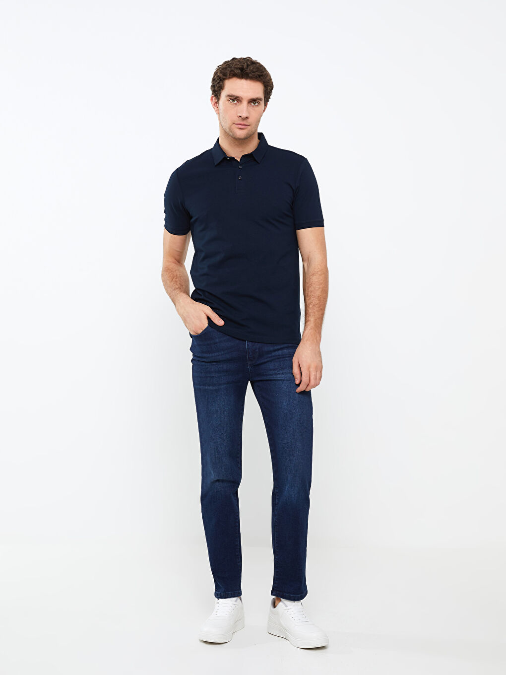 تيشيرت ياقة بولو كم قصير للرجال-2