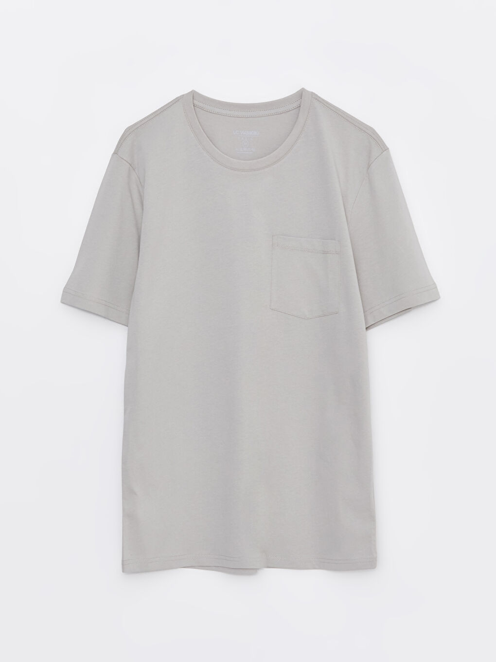 تيشيرت رجالي بياقة دائرية وكم قصير-5