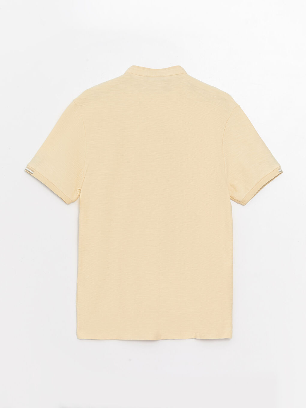 Sarı Hakim Yaka Kısa Kollu Erkek Tişört-6