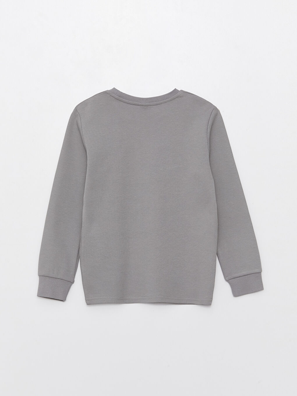 Crew Neck Printed Long Sleeve Boys' T-Shirt-3