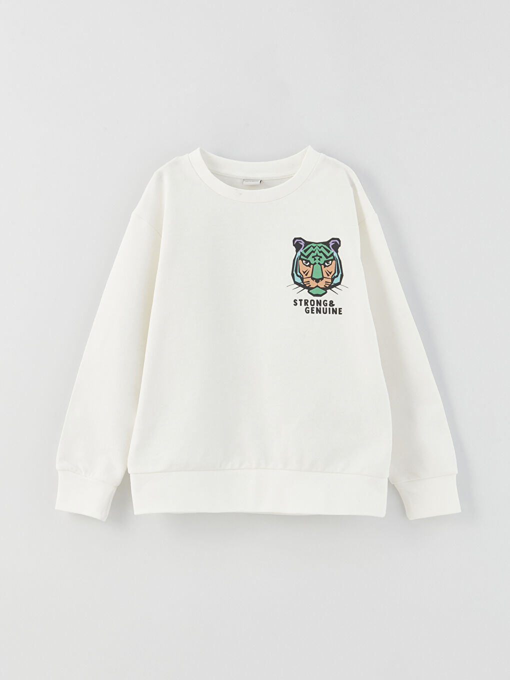 Relaxed Fit Crew Neck Boys' Sweatshirt-3
