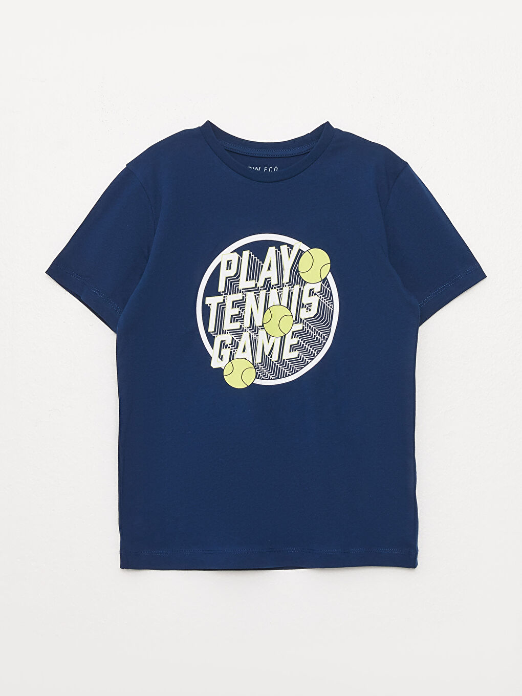 Crew Neck Printed Short Sleeve Boys' T-Shirt