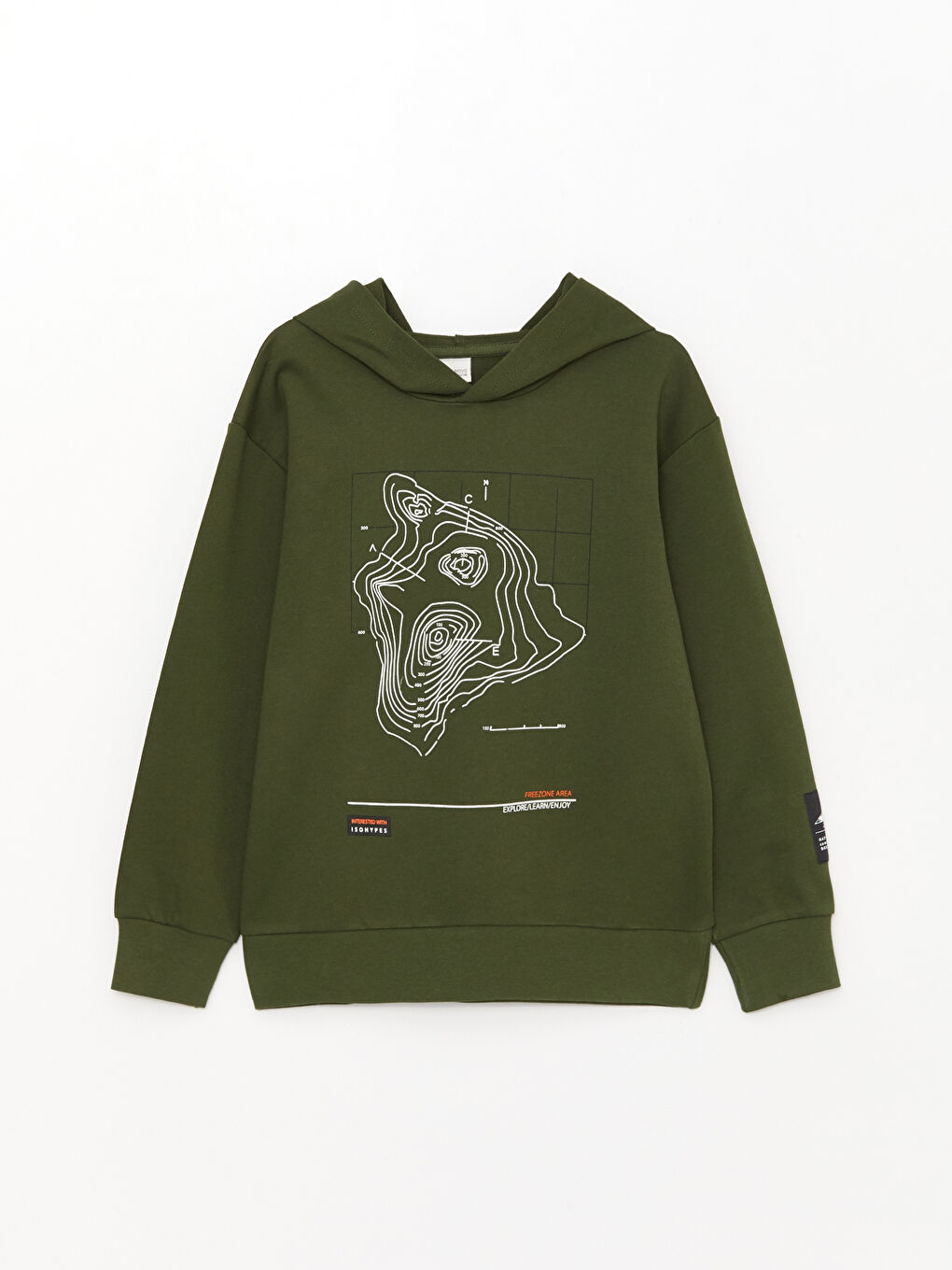 Relaxed Fit Hooded Boys' Sweatshirt