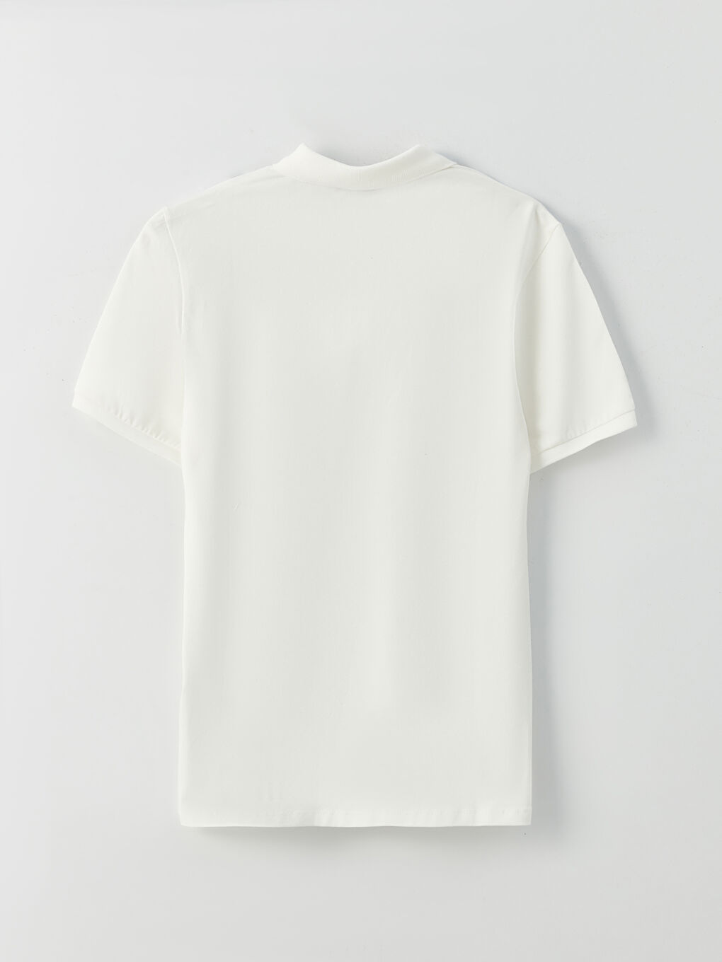 Ekru Polo Yaka Kısa Kollu Çizgili Pike Erkek Tişört-6