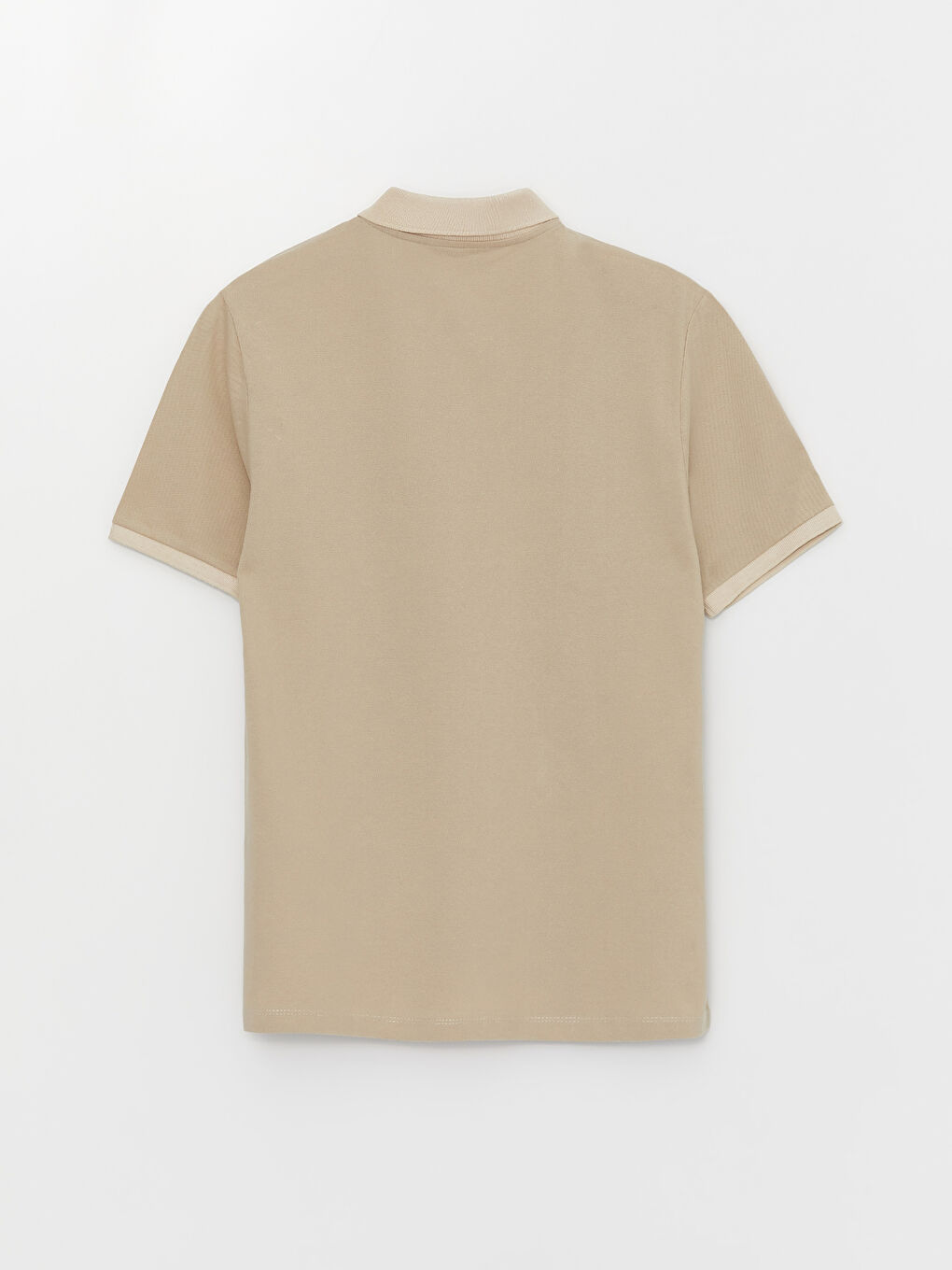 Polo Neck Short Sleeve Color Block Pique Men's T-Shirt-6