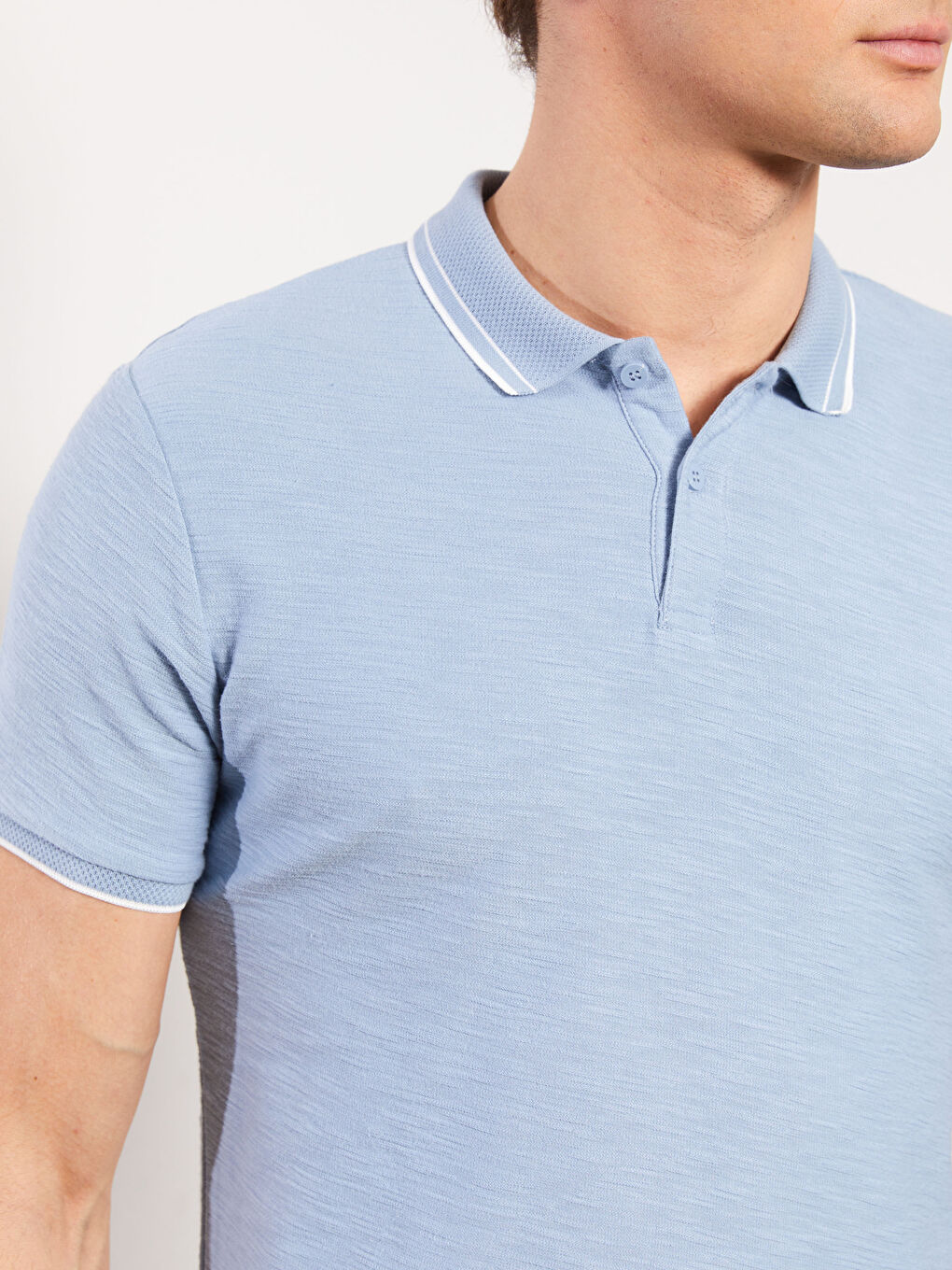 تیشێرت پۆڵۆ یه‌خه‌ی قۆڵ كورت پیکێ بۆ پیاوان-3