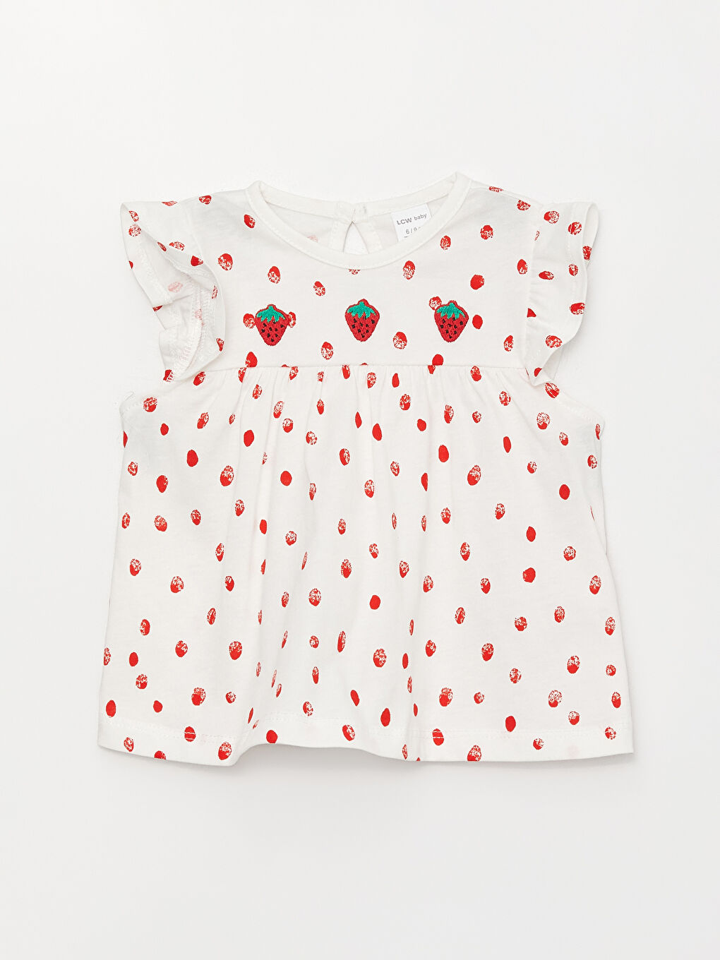 Crew Neck Printed Baby Girls' Blouse and Leggings 2 Pack Set-1