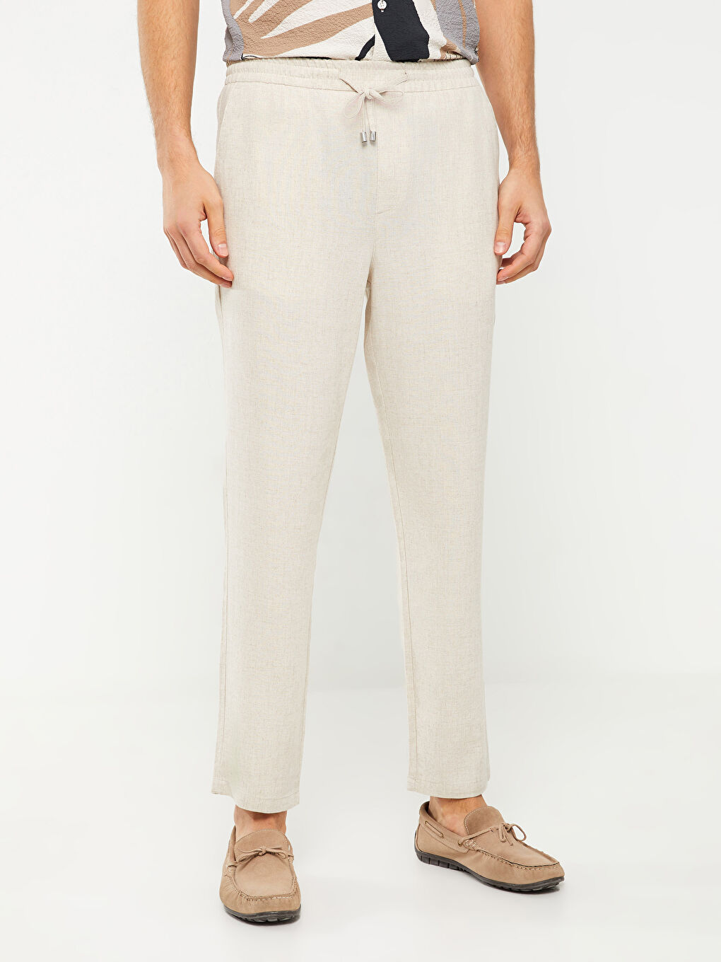 Bej Slim Fit Erkek Pantolon-10