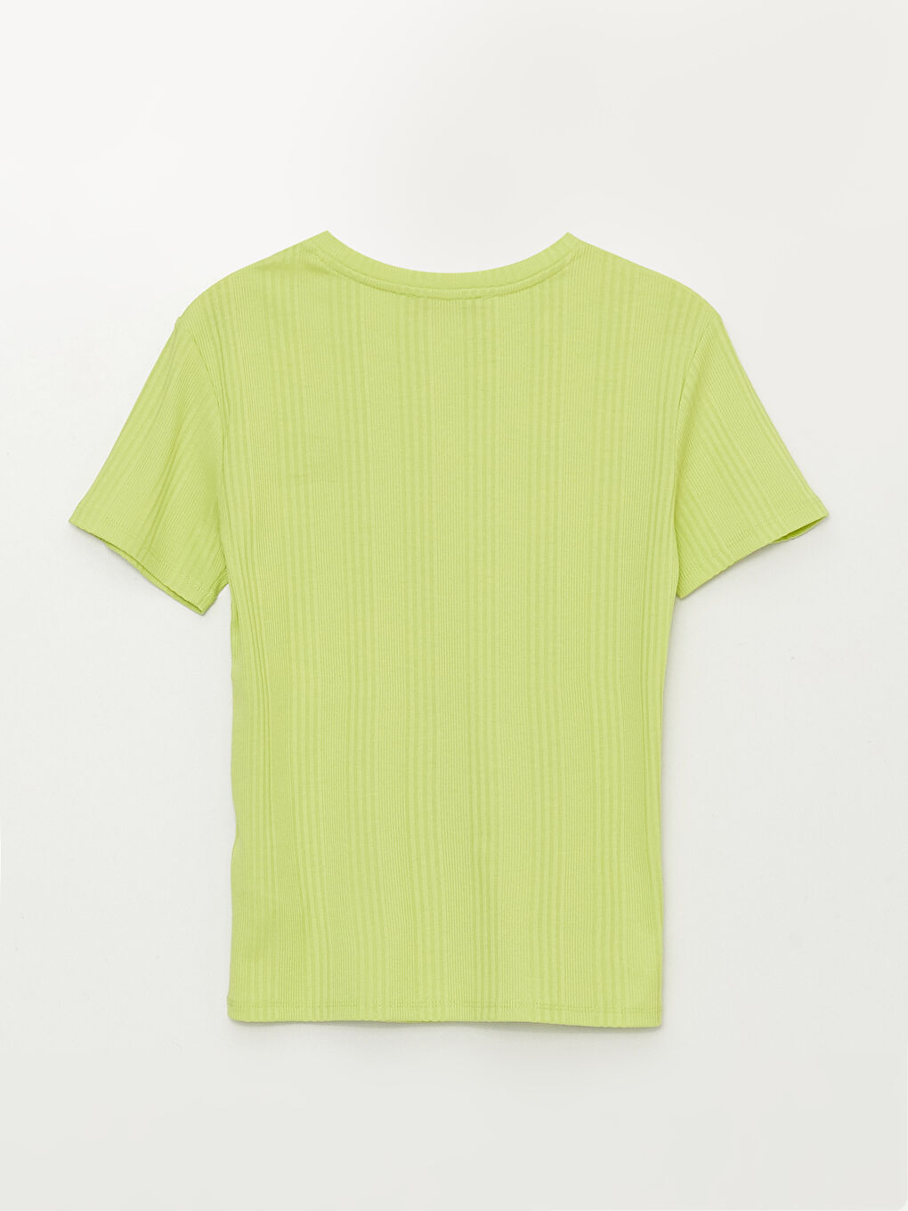 Crew Neck Plain Short Sleeve Women's T-Shirt-6