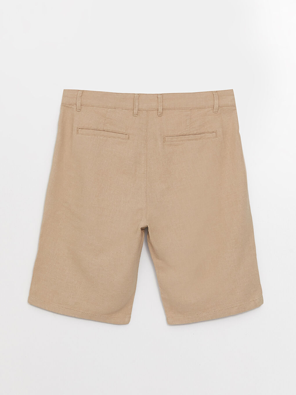 Slim Fit Linen Blend Men's Shorts -S39956Z8-DFV