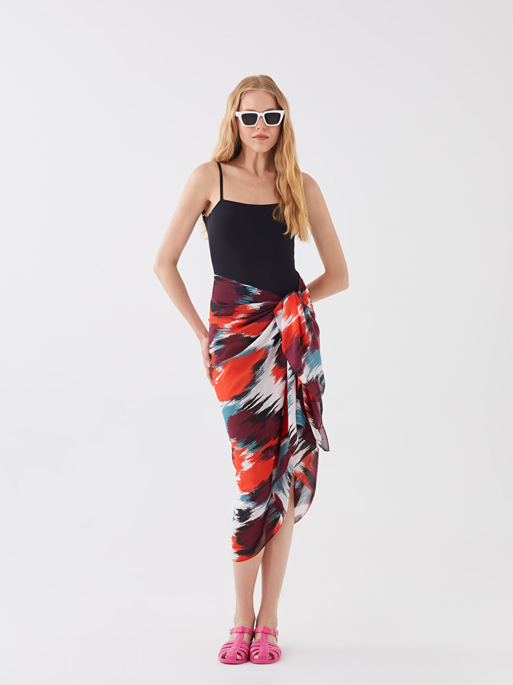 Patterned Women's Pareo -S39965Z8-LQY