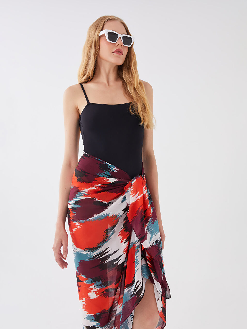 Patterned Women's Pareo -S39965Z8-LQY
