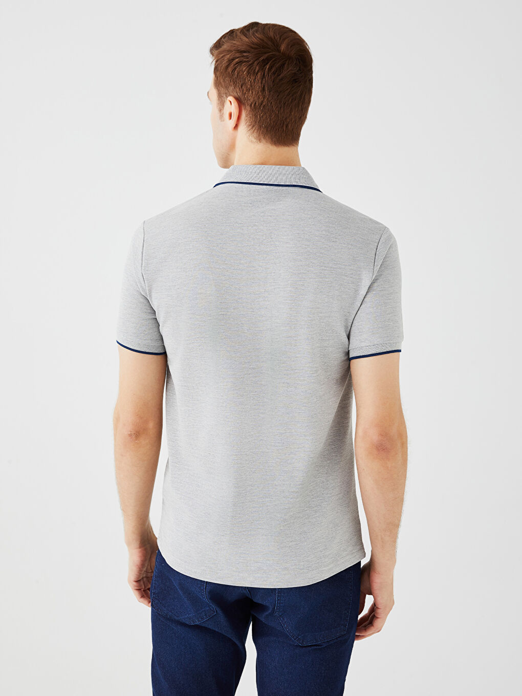 Polo Neck Short Sleeve Pique Men's T-Shirt -S39974Z8-DG9