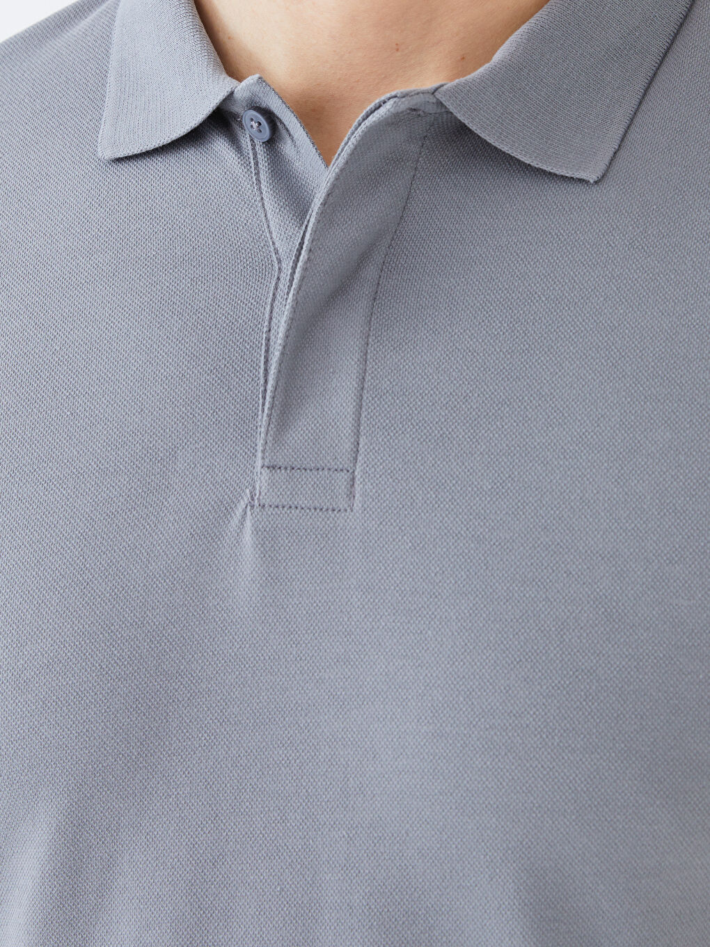 تيشيرت بياقة بولو كم قصير بيكيه للرجال-3