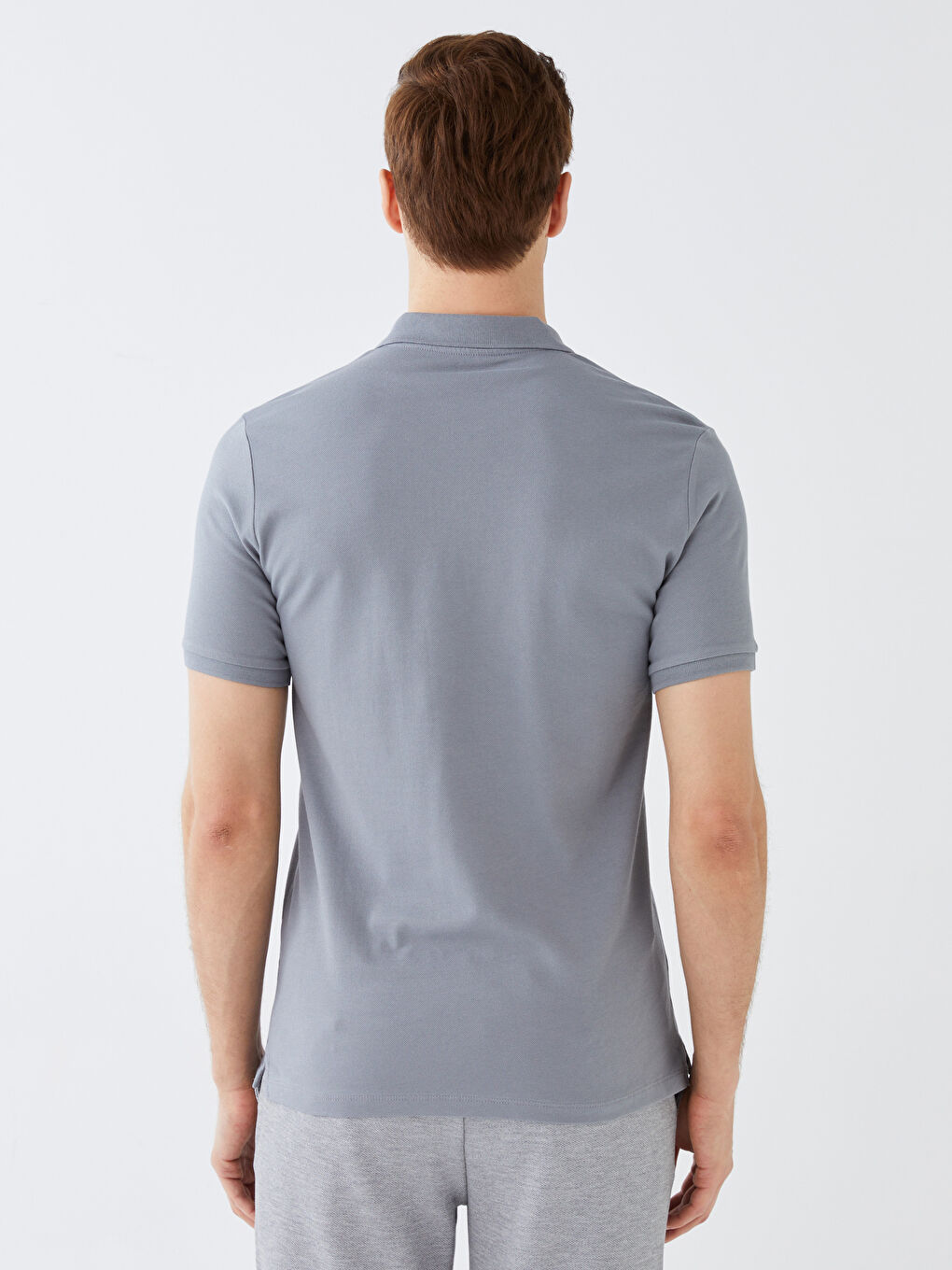 تيشيرت بياقة بولو كم قصير بيكيه للرجال-4
