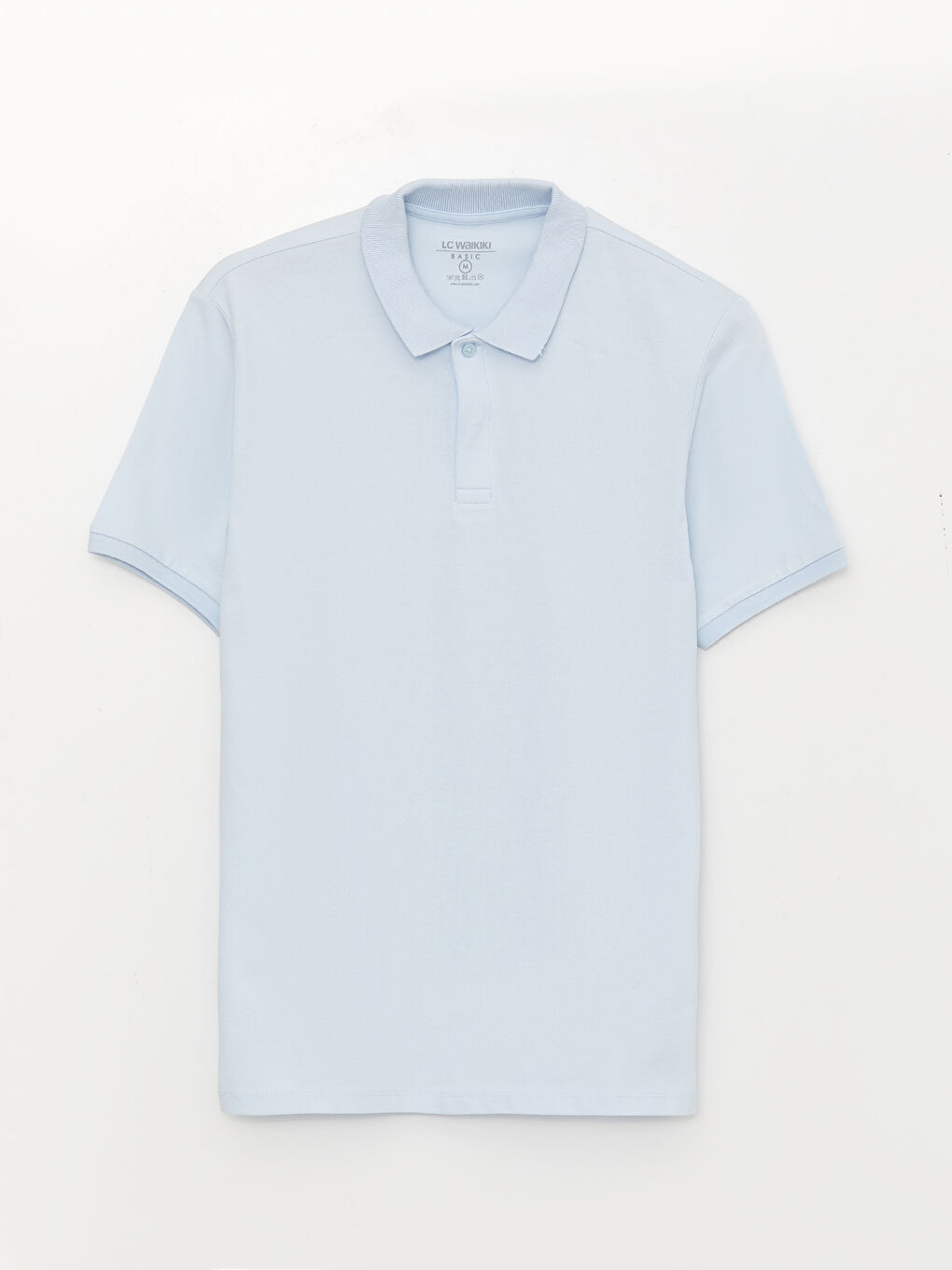 Ерлерге арналған поло жағалы қысқа жең пике футболка-5