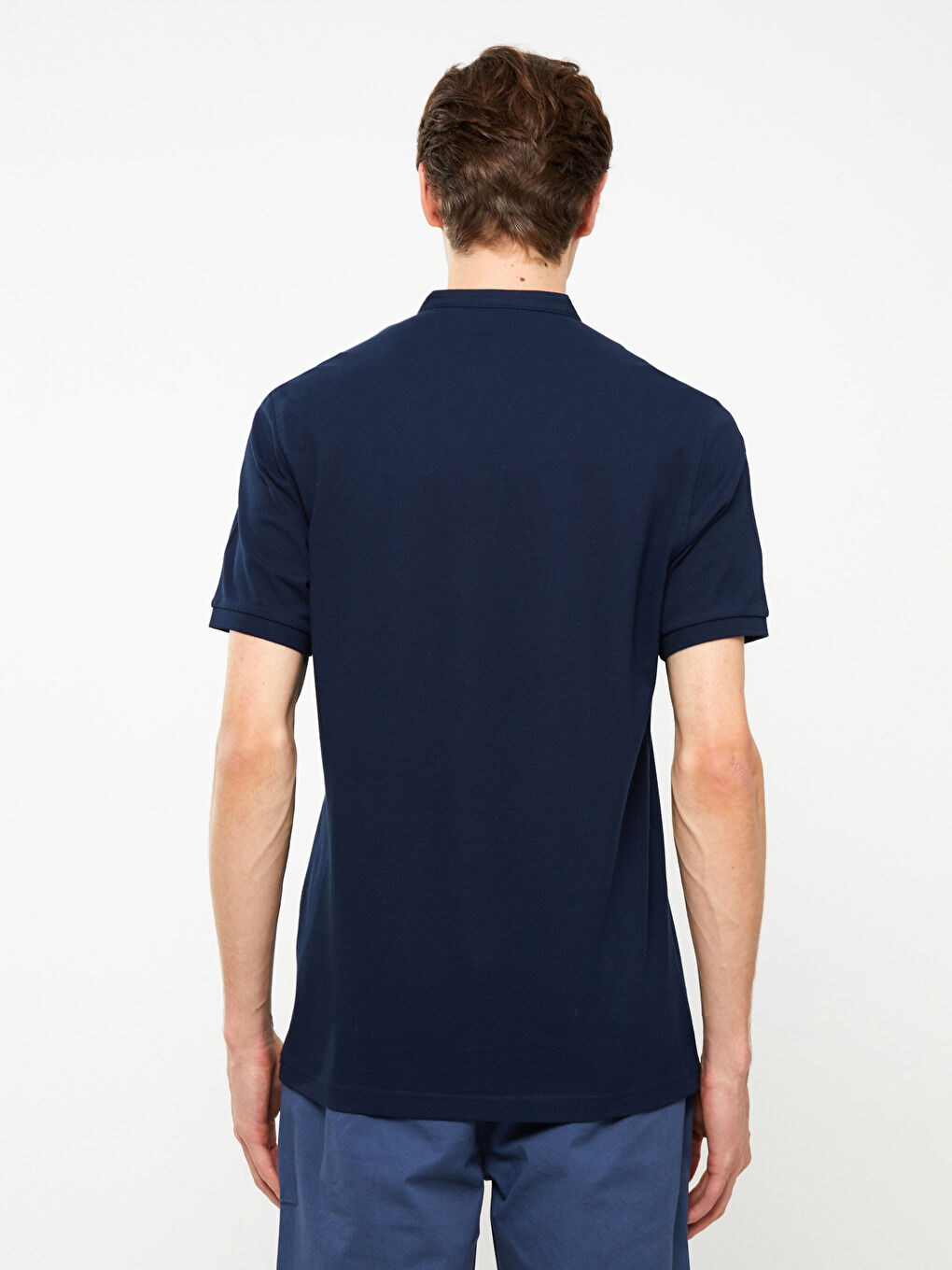 Grandad Collar Pique Men's T-Shirt-4