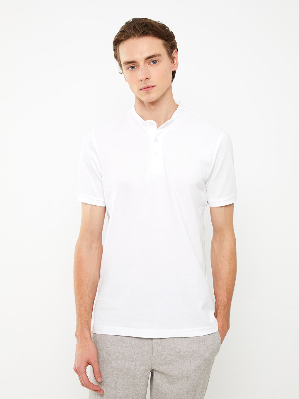 ბაბუის საყელო პიკე მამაკაცის მაისური-1