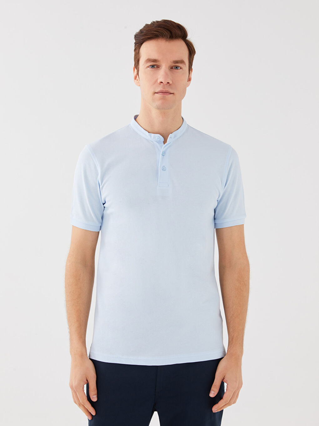 ბაბუის საყელო პიკე მამაკაცის მაისური-1