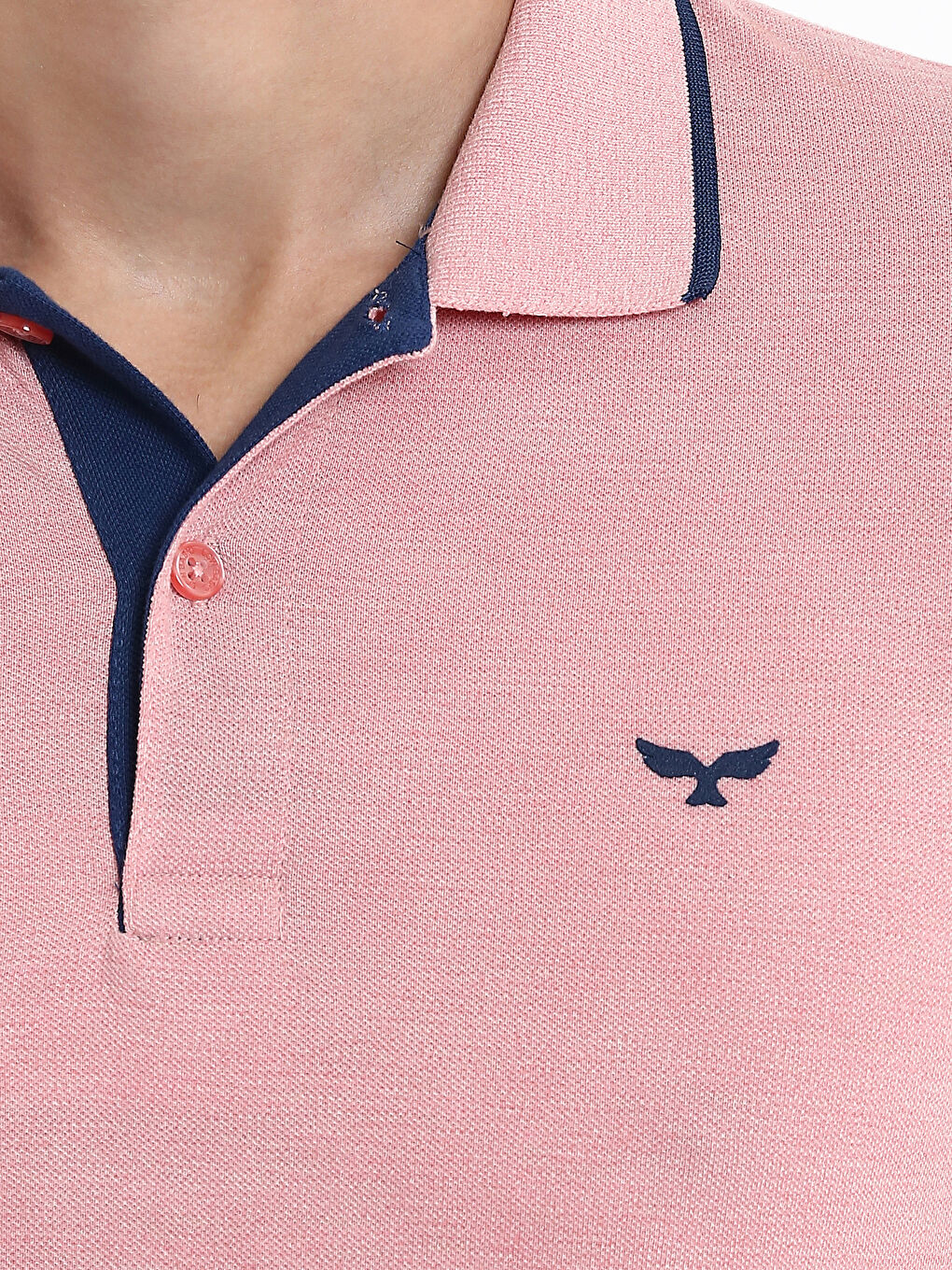 Мужская футболка-поло из пике с короткими рукавами-6