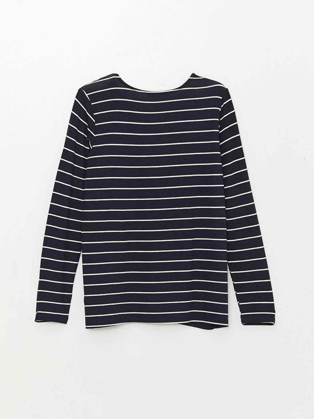 Crew Neck Printed Long Sleeve Women's T-Shirt-6