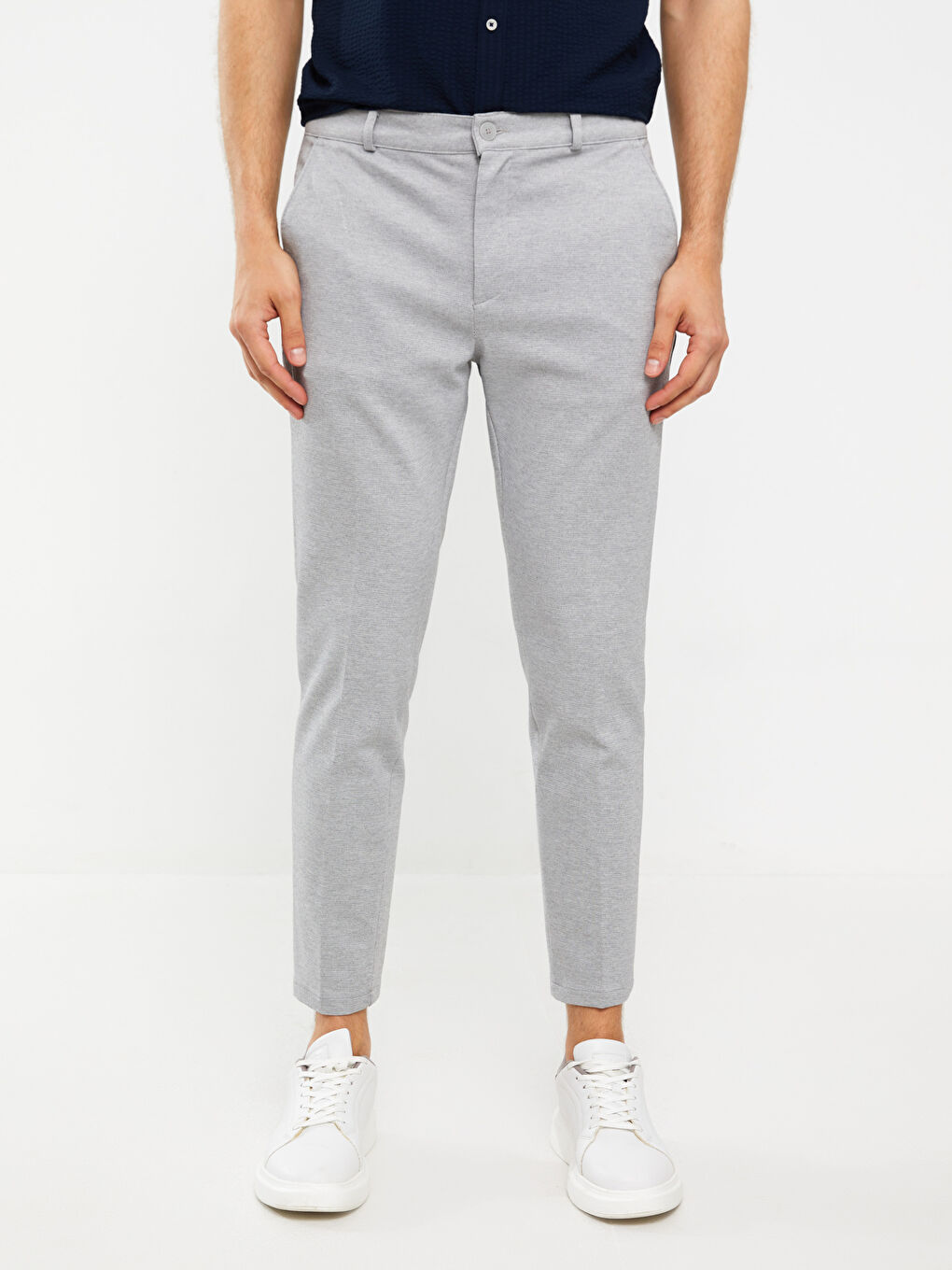 Gri Slim Fit Erkek Pantolon-2