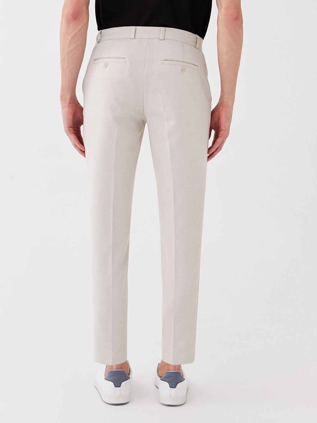 Bej Slim Fit Erkek Pantolon-3