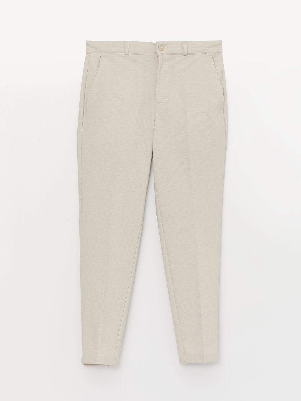 Bej Slim Fit Erkek Pantolon-4