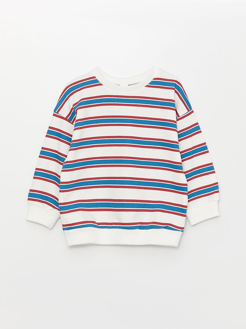 Pembe Bisiklet Yaka Uzun Kollu Baskılı Erkek Bebek Sweatshirt 2'li-3