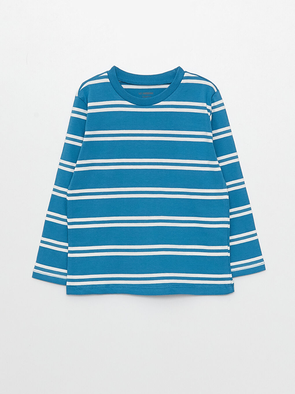 дөңгелек жағалы ұзын жең принтті ұл бала футболкасы 3 данадан тұратын-2