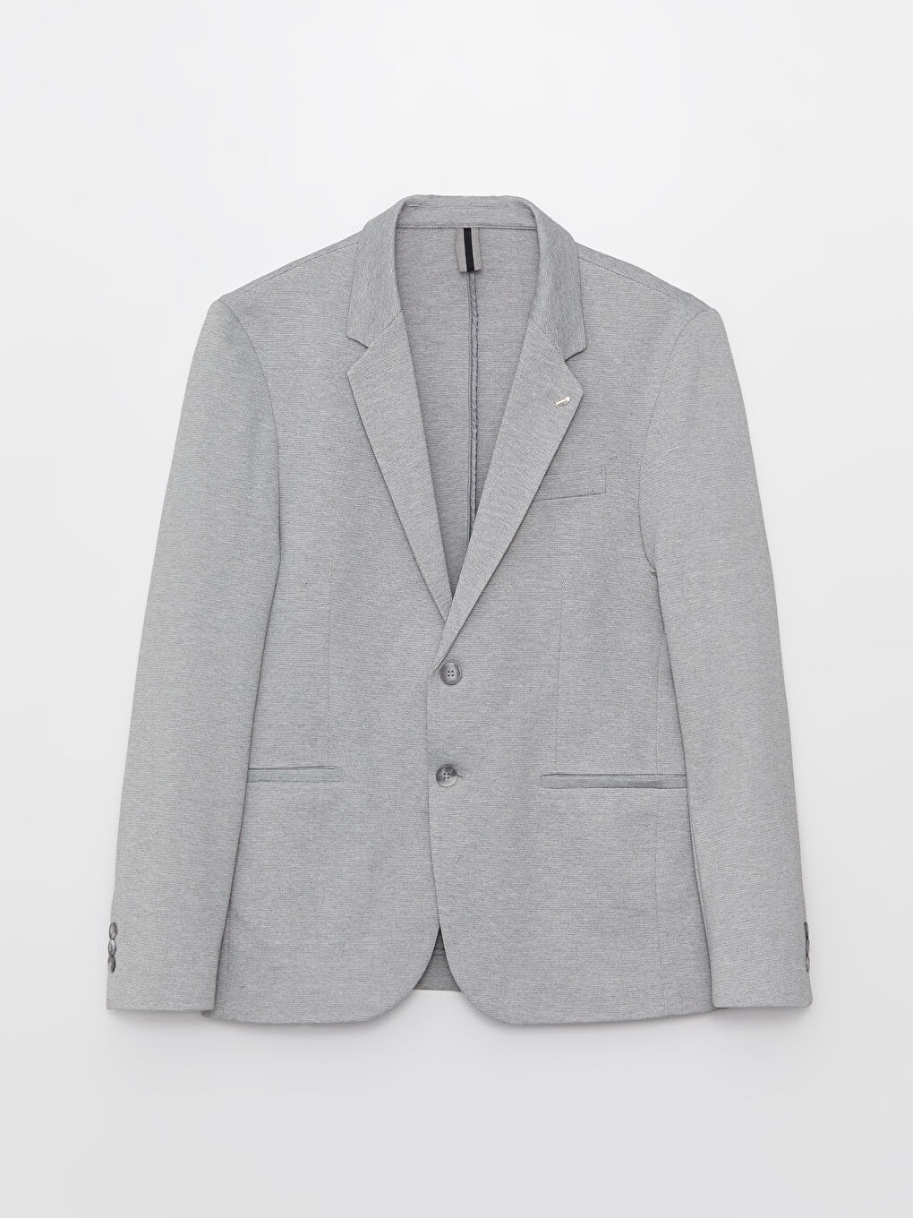 Gri Ekstra Dar Kalıp Erkek Blazer Ceket-3