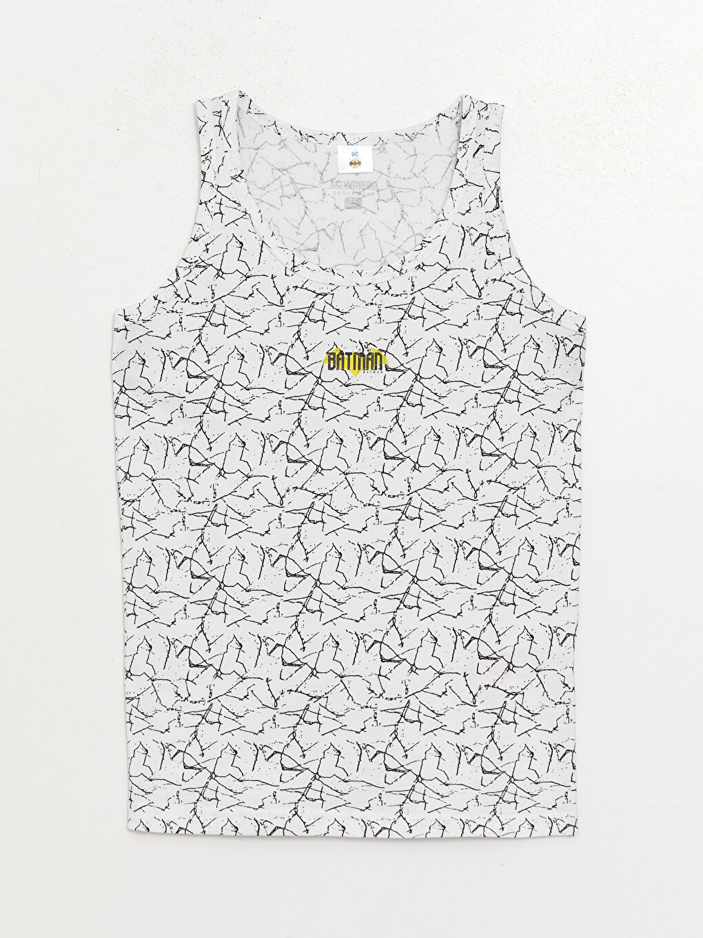 Crew Neck Batman Printed Boys' Vest 2 Pack-1