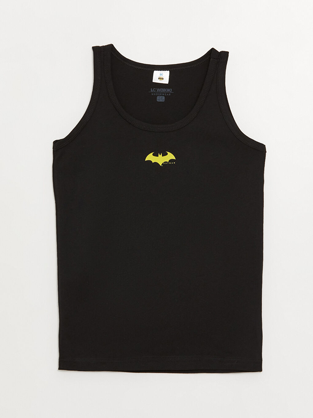 Crew Neck Batman Printed Boys' Vest 2 Pack-2
