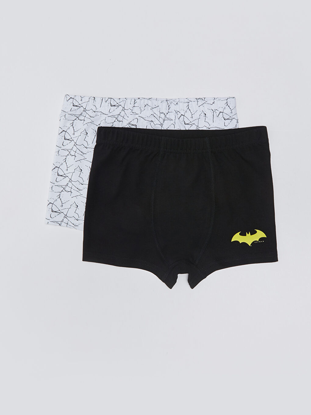Siyah Batman Baskılı Pamuklu Erkek Çocuk Boxer 2'li