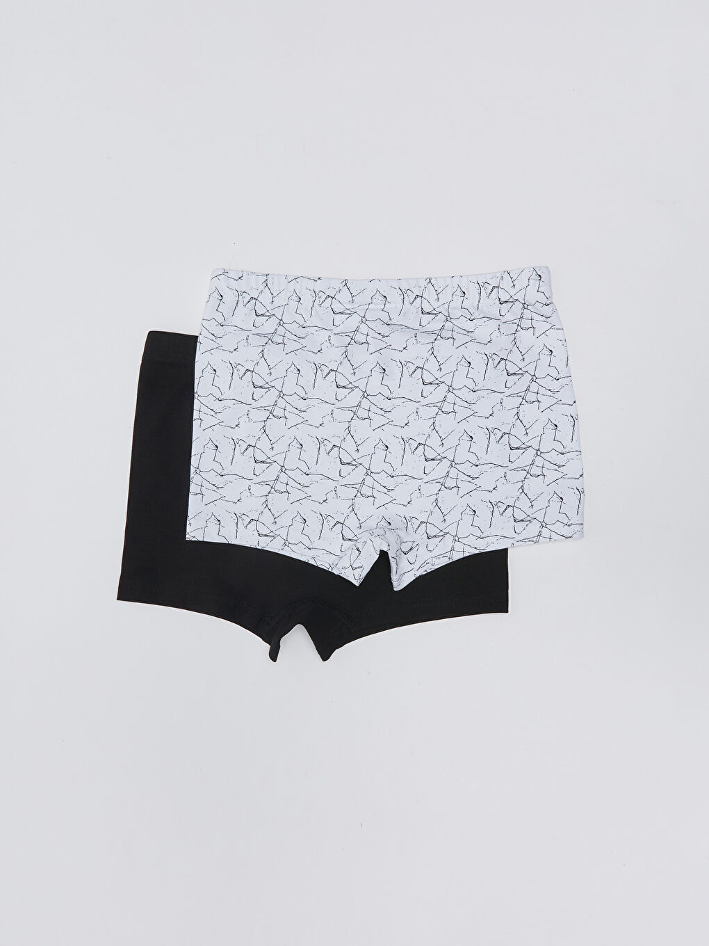 Siyah Batman Baskılı Pamuklu Erkek Çocuk Boxer 2'li-1