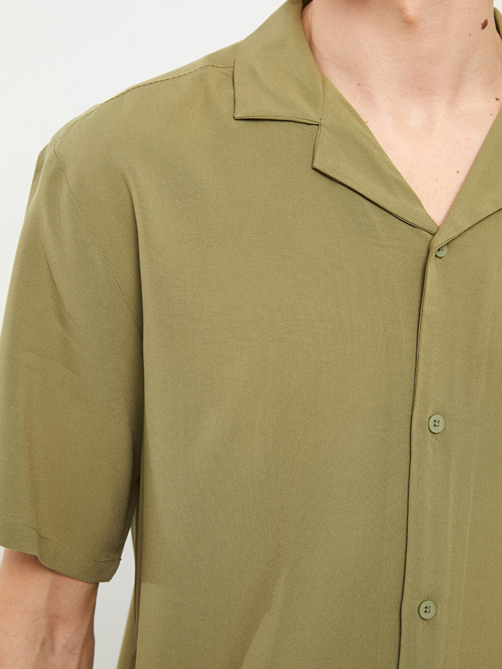 XSIDE Regular Fit Resort Collar Short Sleeve Men's Shirt -S3AA53Z8-MGL