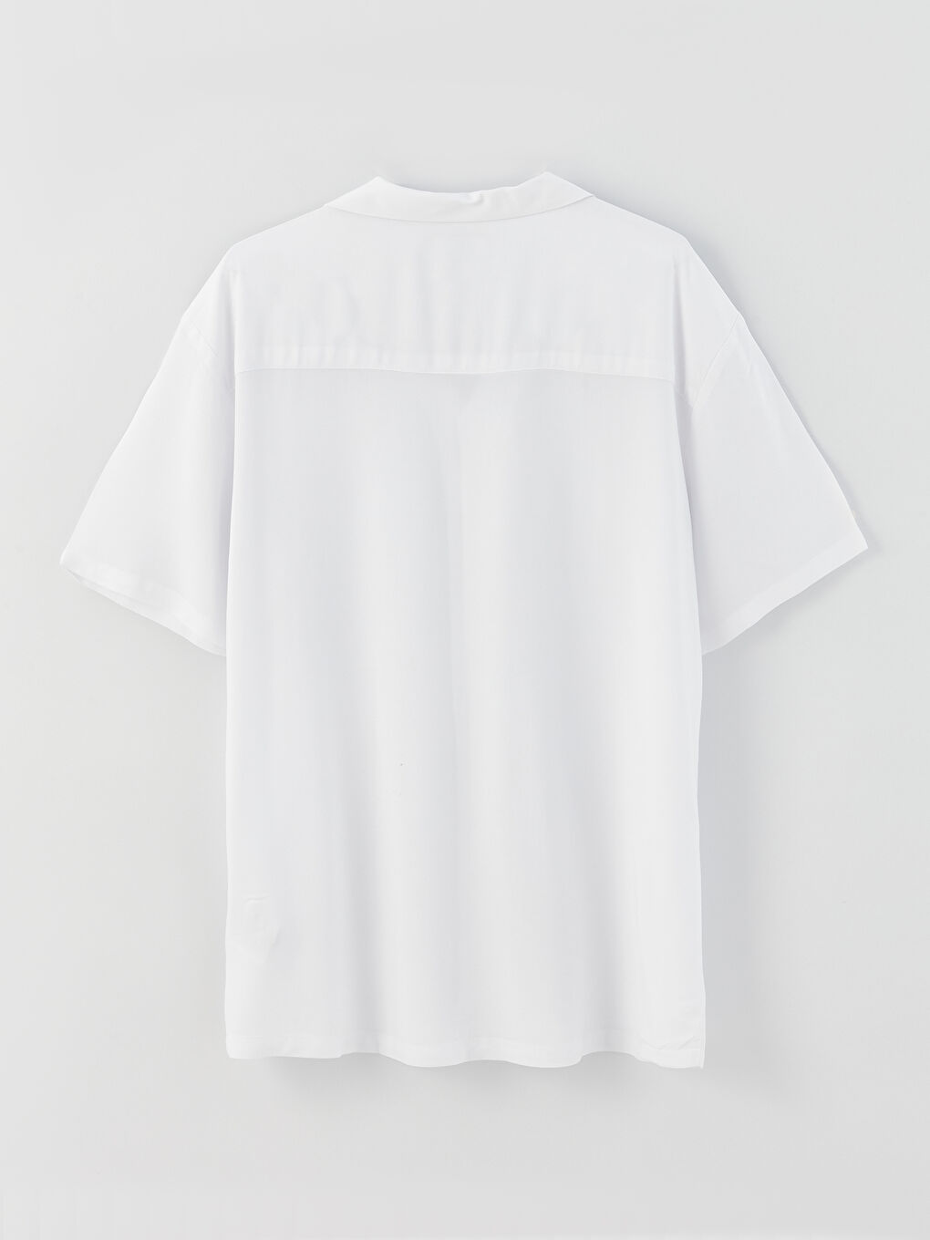 Regular Fit Resort Collar Short Sleeve Men's Shirt-6