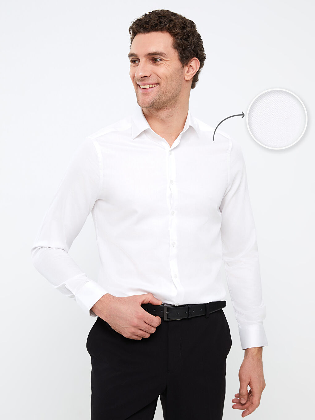 LCWAIKIKI Formal Muška slim-fit poplin košulja - dugi rukav -S3AA70Z8-Q6K