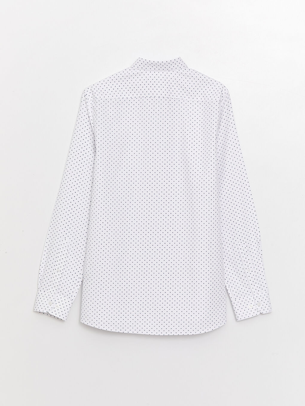 Рубашка Мужская Слим Фит С Длинным Рукавом Узорчатая Ткань Добби-6