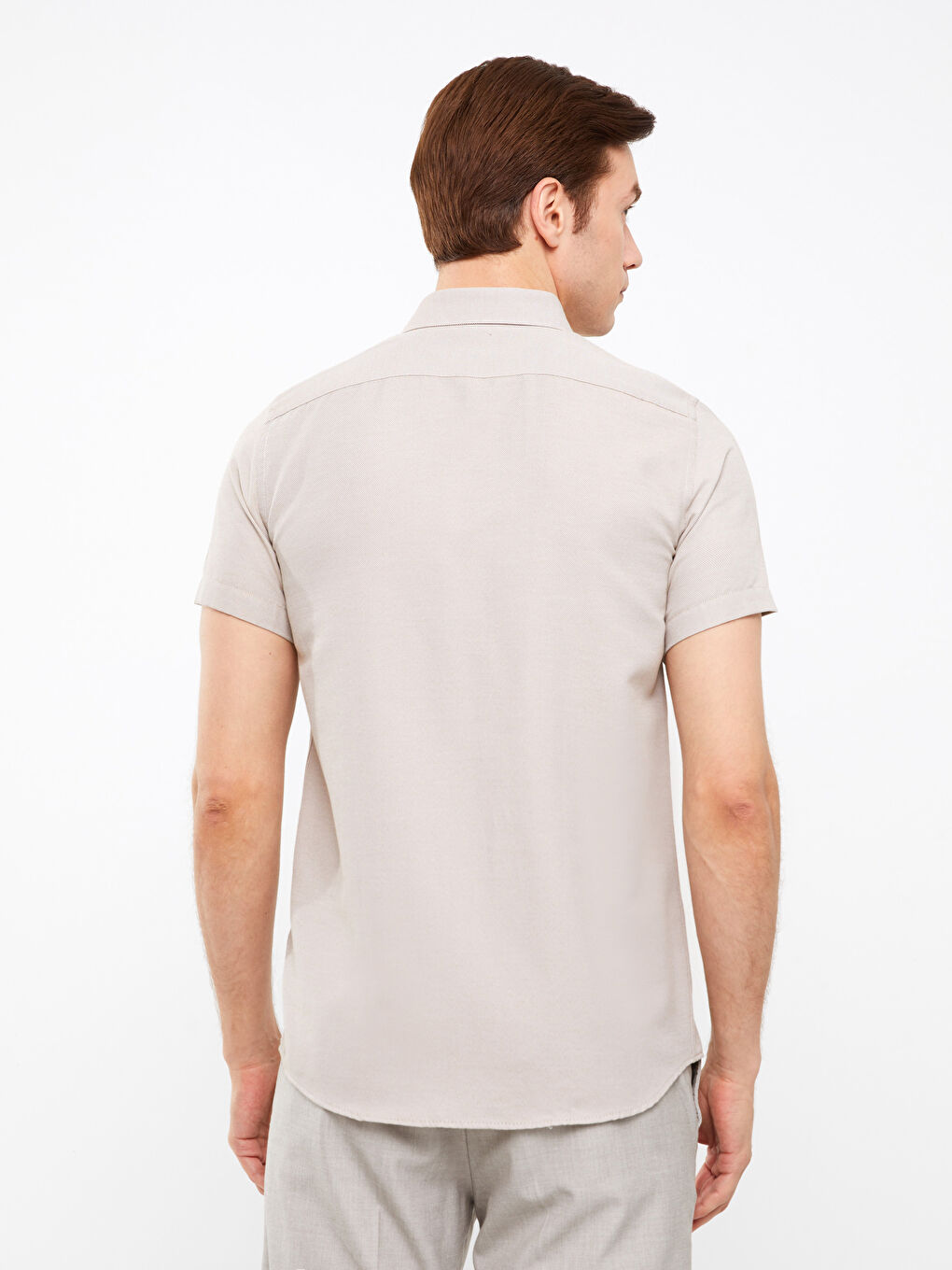 Slim Fit Short Sleeve Oxford Men Shirt -S3AA74Z8-G8H