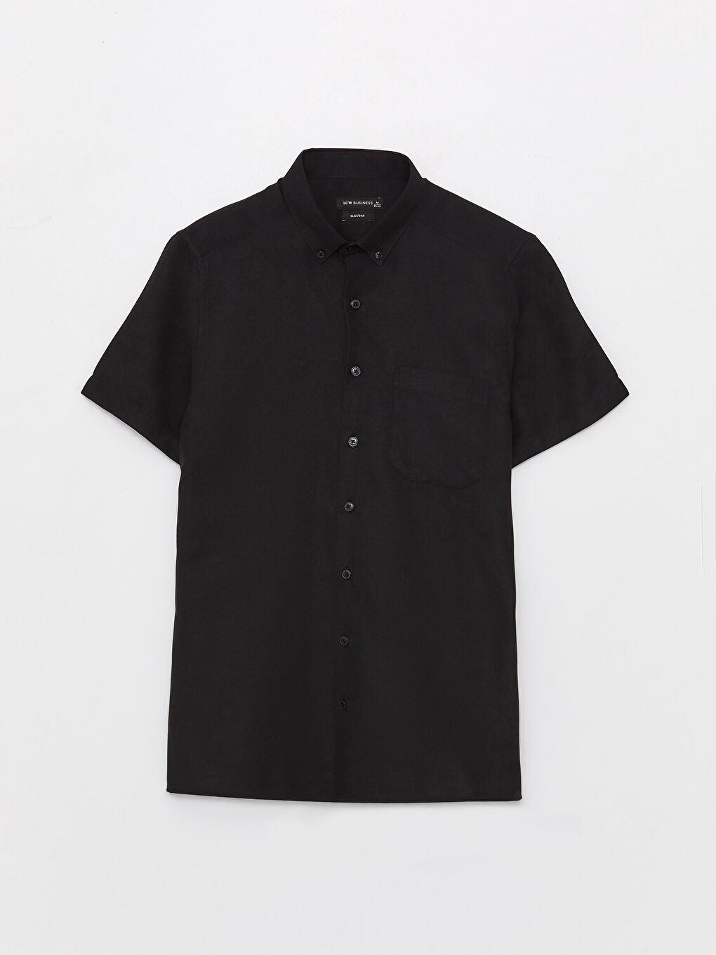 Slim Fit Short Sleeve Oxford Men Shirt-5