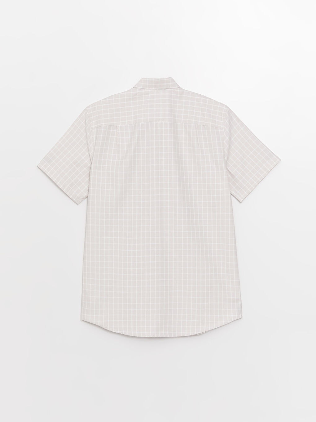 LCWAIKIKI Formal Regular Fit Men's Short Sleeve Plaid Dobby Shirt -S3AA80Z8-LKQ