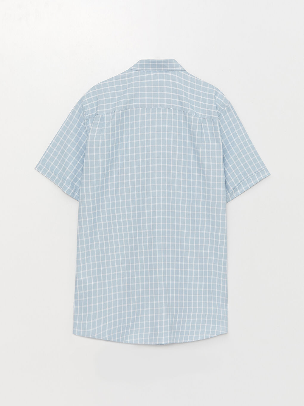 LCWAIKIKI Formal Regular Fit Men's Short Sleeve Plaid Dobby Shirt -S3AA80Z8-LLC