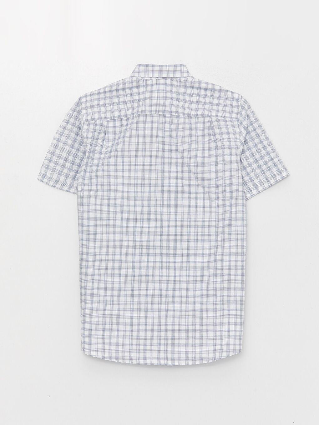 LCWAIKIKI Formal Standardni kroj Kratki rukav Karirani dezen Poplin Muška košulja -S3AA82Z8-LN6