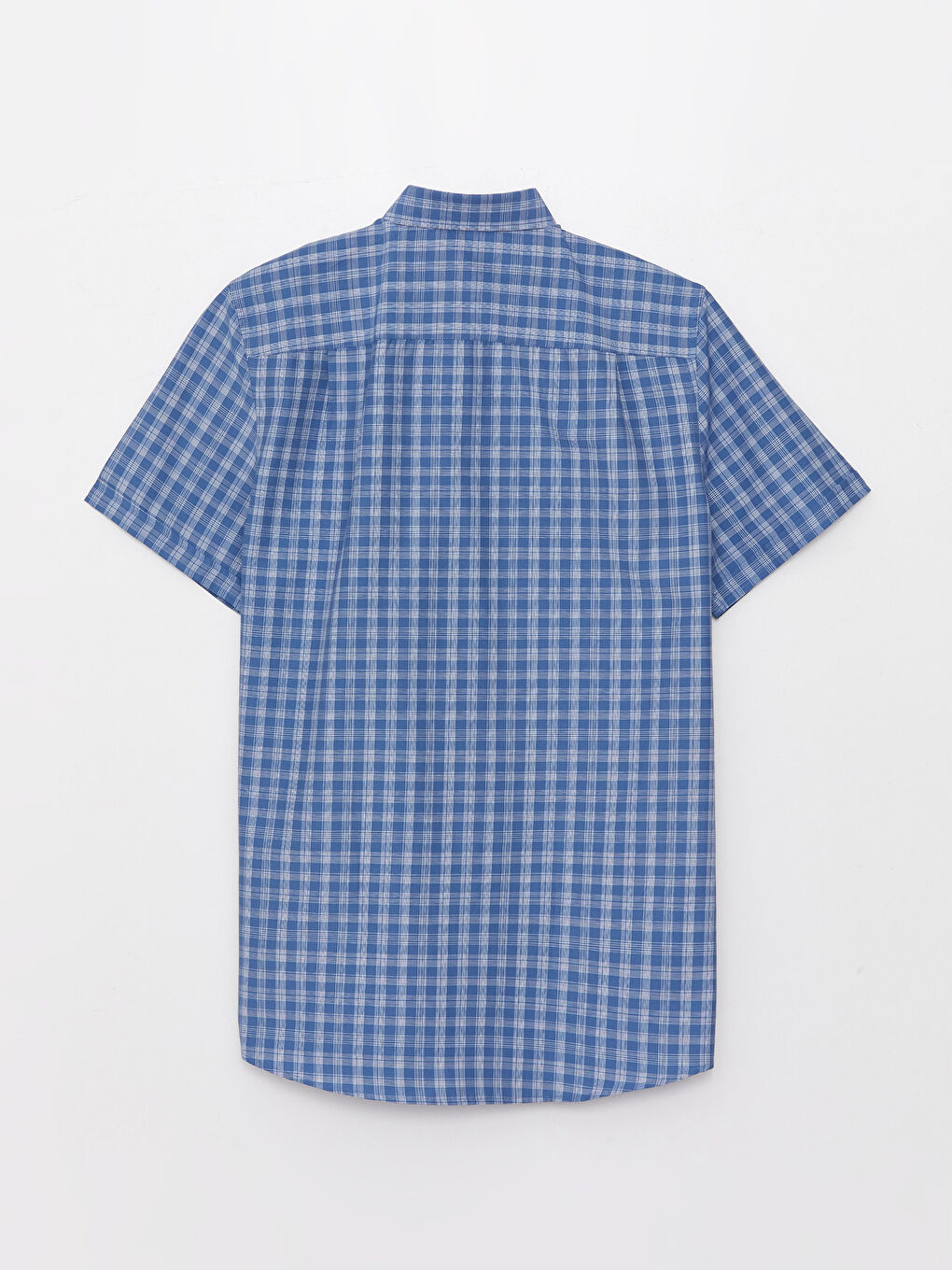LCWAIKIKI Formal Standardni kroj Kratki rukav Karirani dezen Poplin Muška košulja -S3AA82Z8-LN5