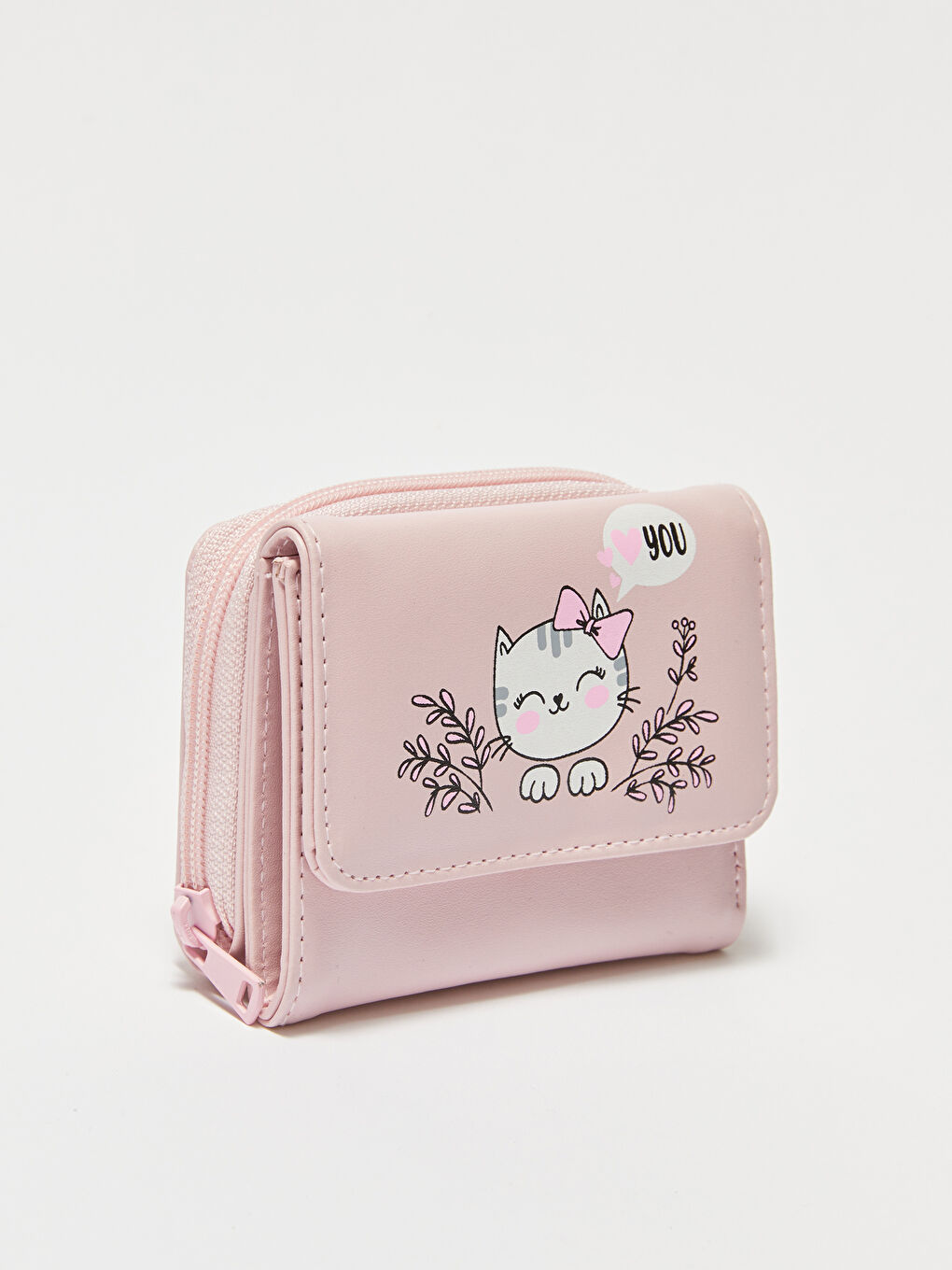 Leather Look Printed Girl's Wallet-1