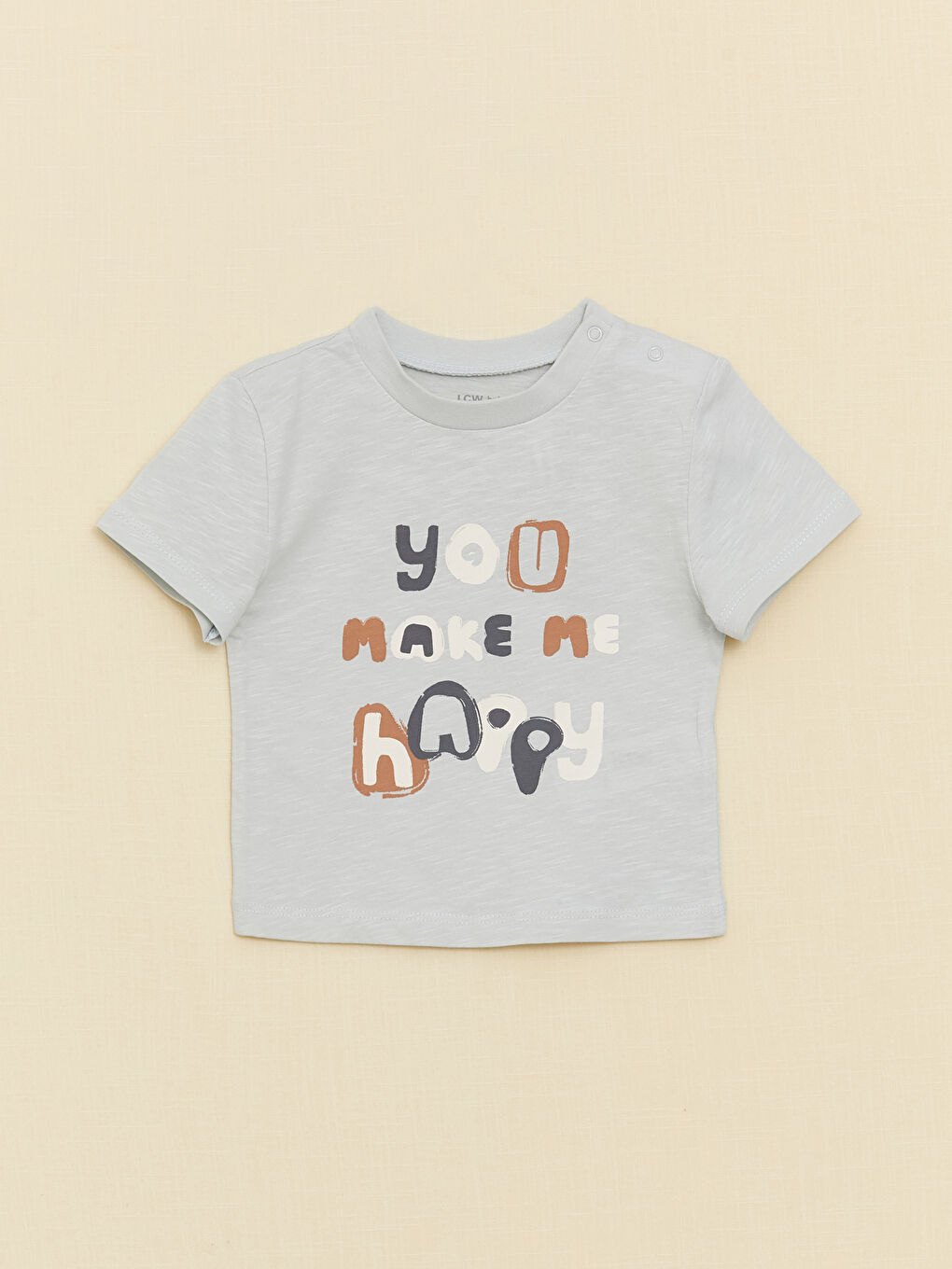 Set 2 Piese Tricou Imprimat cu Mânecă Scurtă și Pantaloni Scurți pentru Bebeluși Băieți cu Guler Rotund-1