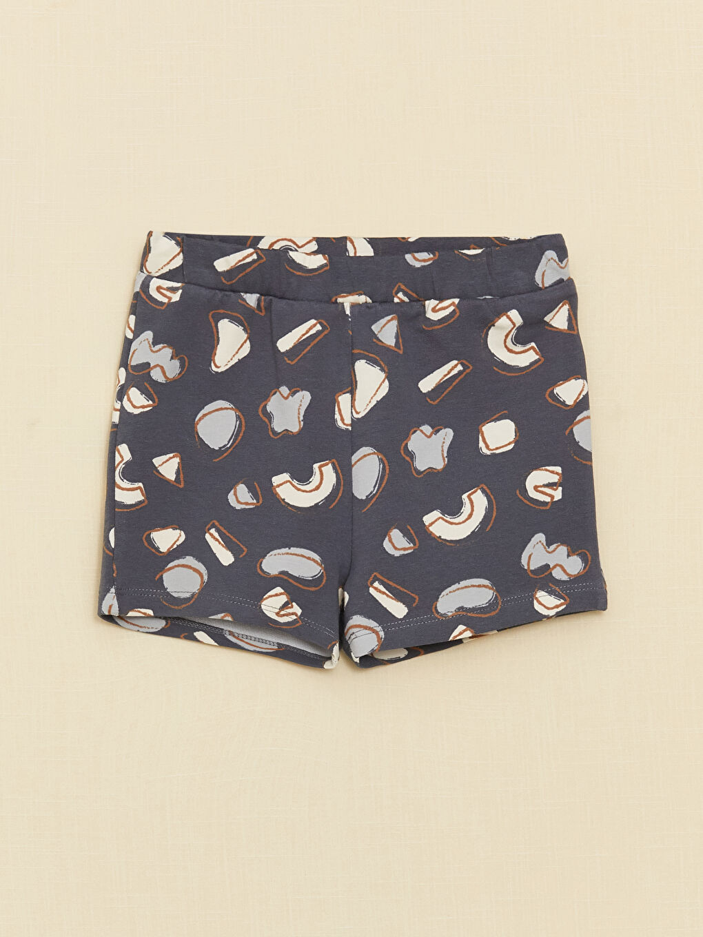 Set 2 Piese Tricou Imprimat cu Mânecă Scurtă și Pantaloni Scurți pentru Bebeluși Băieți cu Guler Rotund-2