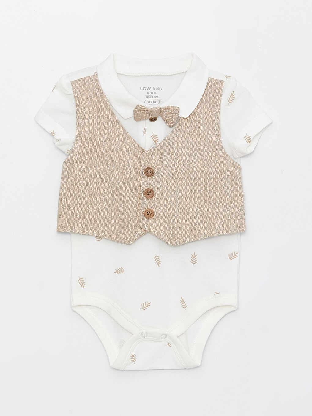 Комплект Из Боди и Шорт с Коротким Рукавом и Воротником Поло для Малыша Мальчика с Кнопками, 2 Предмета-1